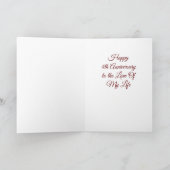 ***HAPPY 4e JUBILEUM*** HUSBAND OF WIFE Card Kaart (Binnen)