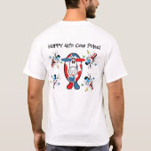 Happy 4e Koe Poke - Gepersonaliseerd T-shirt (Achterkant)