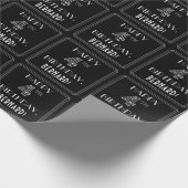 HAPPY 4TH BIRTHDAY; Art Deco Style met aangepaste Cadeaupapier (Hoek)