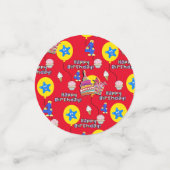 Happy 4th Birthday Confetti, #4 Birthday Confetti (Kleine voorkant)
