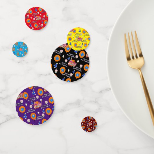 Happy 4th Birthday Confetti, #4 Birthday Confetti (Groep)