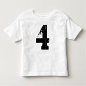 Happy 4th Birthday Kinder Shirts (Voorkant)