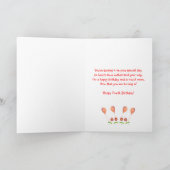 Happy 4th Birthday Lamb en ballonnen Kaart (Binnen)