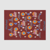 Happy 4th Birthday Tissue Paper #4 Tissuepapier (Voorkant)