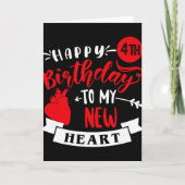 Happy 4th Birthday To My New Heart, Transplant Ann Kaart (Voorkant)