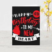 Happy 4th Birthday To My New Heart, Transplant Ann Kaart (Gele Bloem)