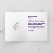 Happy 4th Birthday, Unicorn, Personalized Kaart (Binnen)