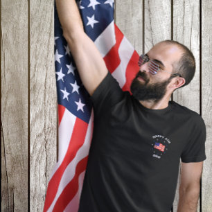 HAPPY 4TH BRO – Patriotic Flag & Stars Pocket T-sh T-shirt