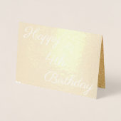 Happy 4th Gold Birthday Folie Kaarten (Voorkant)