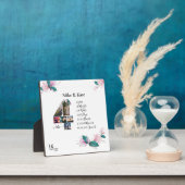 Happy 4th Jubileum, aangepaste fotocollage Fotoplaat (Insitu)