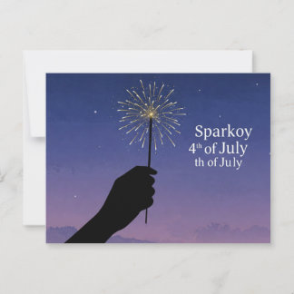 Happy 4th juli poten voor vrijheid Briefkaart
