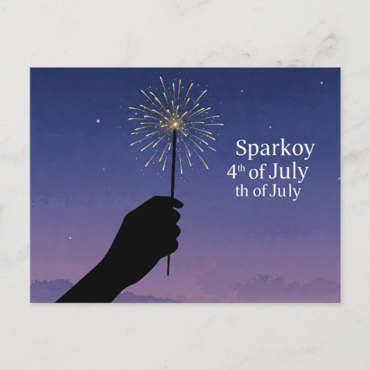 Happy 4th juli poten voor vrijheid Briefkaart (Voorkant)