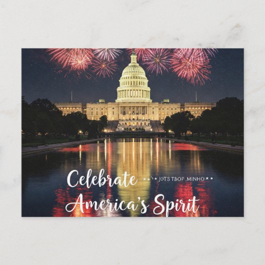 Happy 4th juli poten voor vrijheid Briefkaart (Voorkant)