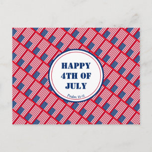 HAPPY 4TH JULY Patriotic American Independence Briefkaart