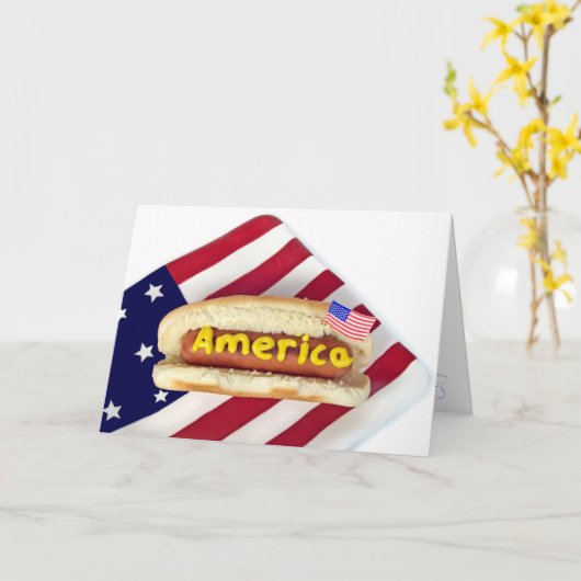 Happy 4th kaart (Gele Bloem)