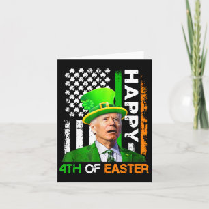 Happy 4th of Easter Joe Biden Amerikaanse vlag Vro Kaart