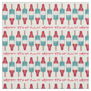 Happy 4th of julAmericana Rocket Pop Popsicles Stof