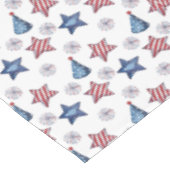Happy 4th of Juli Cute Party Pattern Tablecloth Tafelkleed (Gekanteld)