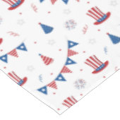 Happy 4th of Juli Cute Party Pattern Tafelkleed (Gekanteld)