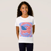 Happy 4th of Juli Meisjes T-shirt (Voorkant volledig)