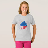 Happy 4th of Juli Meisjes T-shirt (Voorkant volledig)