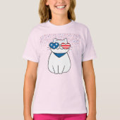 Happy 4th of Juli Meisjes T-shirt (Voorkant)