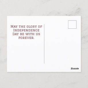 Happy 4th of Juli Onafhankelijkheidsdag Amerika pa Briefkaart