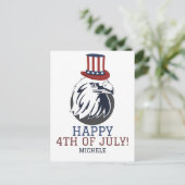 Happy 4th of Juli Onafhankelijkheidsdag Amerika pa Briefkaart (Staand voorkant)