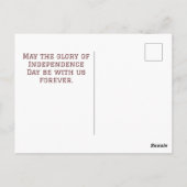 Happy 4th of Juli Onafhankelijkheidsdag Amerika pa Briefkaart (Achterkant)