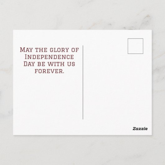 Happy 4th of Juli Onafhankelijkheidsdag Amerika pa Briefkaart (Achterkant)