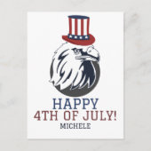 Happy 4th of Juli Onafhankelijkheidsdag Amerika pa Briefkaart (Voorkant)