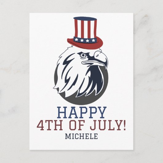 Happy 4th of Juli Onafhankelijkheidsdag Amerika pa Briefkaart (Voorkant)