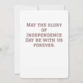 Happy 4th of Juli Onafhankelijkheidsdag Amerika pa Kaart (Achterkant)