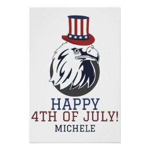 Happy 4th of Juli Onafhankelijkheidsdag Amerika pa Perfect Poster