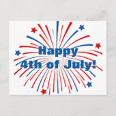 Happy 4th of Juli Onafhankelijkheidsdag briefkaart (Voorkant)