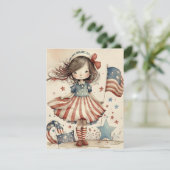 Happy 4th of Juli Onafhankelijkheidsdag Kaart (Staand voorkant)