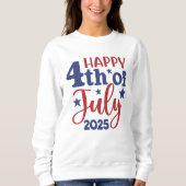 Happy 4th of July 2025 - Patriotic Design in Red & Trui (Voorkant)