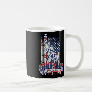 Happy 4th of July Amerikaanse vlag Patriottische A Koffiemok