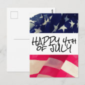 HAPPY 4th of JULY Briefkaart (Voorkant / Achterkant)