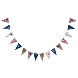 Happy 4th of July Bunting Banner