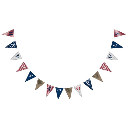 Happy 4th of July Bunting Banner (Alle)