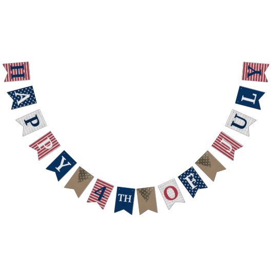 Happy 4th of July Bunting Banner (Alle)