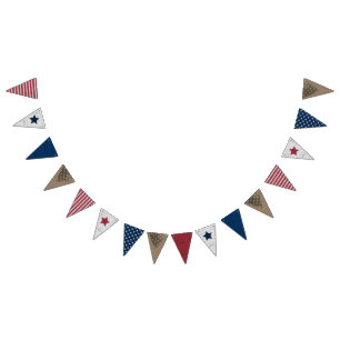 Happy 4th of July Bunting Banner