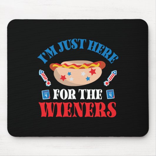 Happy 4th of July Day American Ik ben hier alleen Muismat (Voorkant)