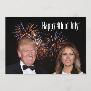 Happy 4th of July from Donald and Melania Trump Kaart