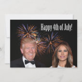 Happy 4th of July from Donald and Melania Trump Kaart (Voorkant)