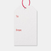 Happy 4th of July Goldendoodle Honden Vuurwerk Cadeaulabel (Achterkant)