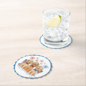 Happy 4th of July Goldendoodle Honden Vuurwerk Kartonnen Onderzetters (Insitu)