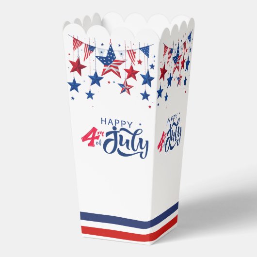 Happy 4th of July Hanging Stars ID1103 Bedankdoosjes (Achterkant)