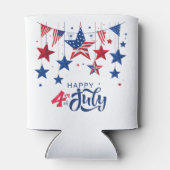 Happy 4th of July Hanging Stars ID1103 Blikjeskoeler (Achterkant)